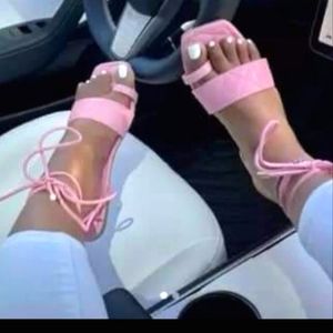 Tie up sandals